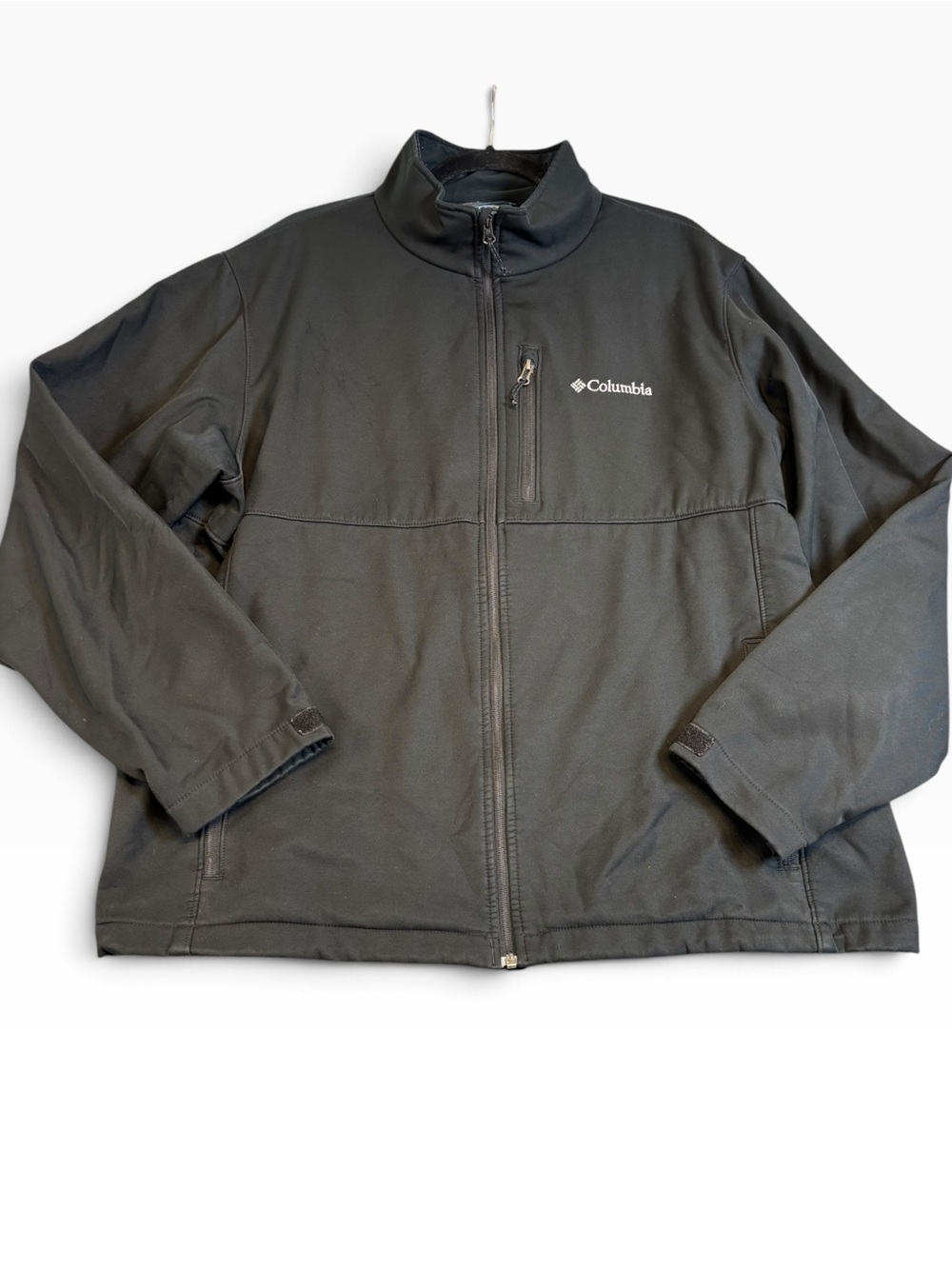 🔥 Columbia Ascender Softshell Jacket Men’s XL Black Full Zip Water Resistant